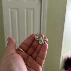 Brighton Silver and Black Earrings